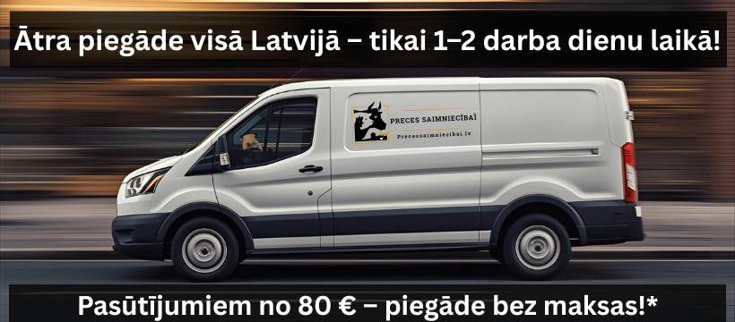 Pasūtījumiem no 80 € – piegāde bez maksas!