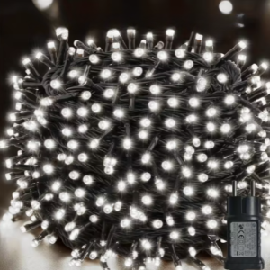 Āra un iekštelpu Ziemassvētku LED virtene, 300 LED, 32 m, balta gaisma