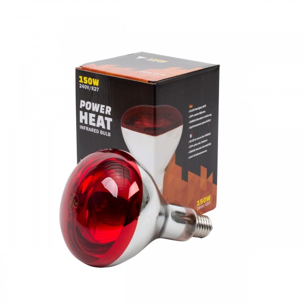 Infrasarkano staru sildlampa putniem un rāpuļiem 150W / 230V