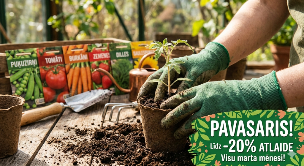 Līdz -20% ATLAIDE Visu marta mēnesi!