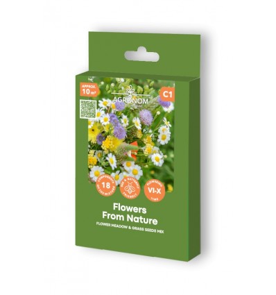 ZIEDU UN ZĀLĒM SĒKLU MAISĪJUMS FLOWERS FROM NATURE