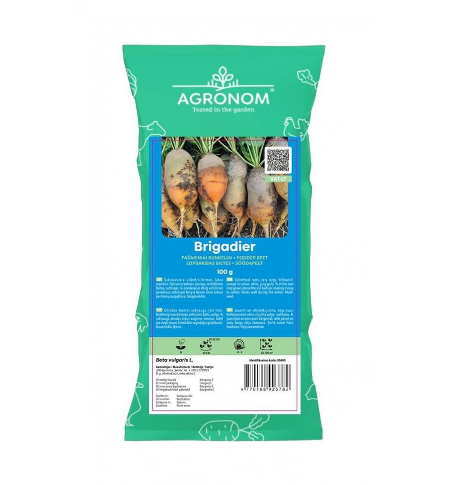 Lopbarības biešu sēklas BRIGADIER, 100 g