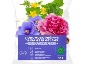 AUGSNES MAISĪJUMS UZ BIOHUMUSA BĀZES STĀDIEM UN ZIEDIEM 10 L