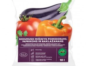 AUGSNES MAISĪJUMS UZ BIOHUMUSA BĀZES TOMĀTIEM, PAPRIKĀM UN BAKLAŽĀNIEM 10 L