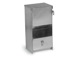 Lielas ietilpības barotava trušiem ar vāku