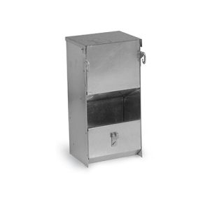 Lielas ietilpības barotava trušiem ar vāku