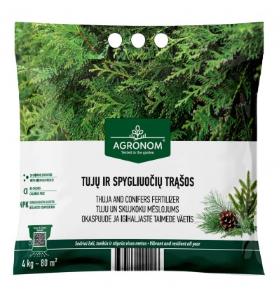 TUJU UN SKUJKOKU MĒSLOJUMS, 4 KG