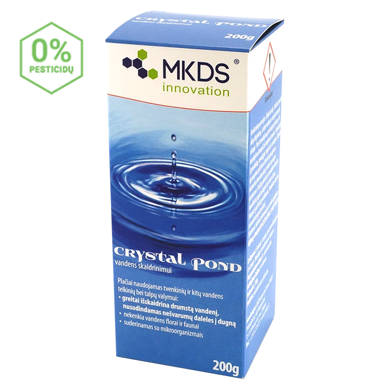Crystal Pond ātrai ūdens dzidrināšanai, 200 g