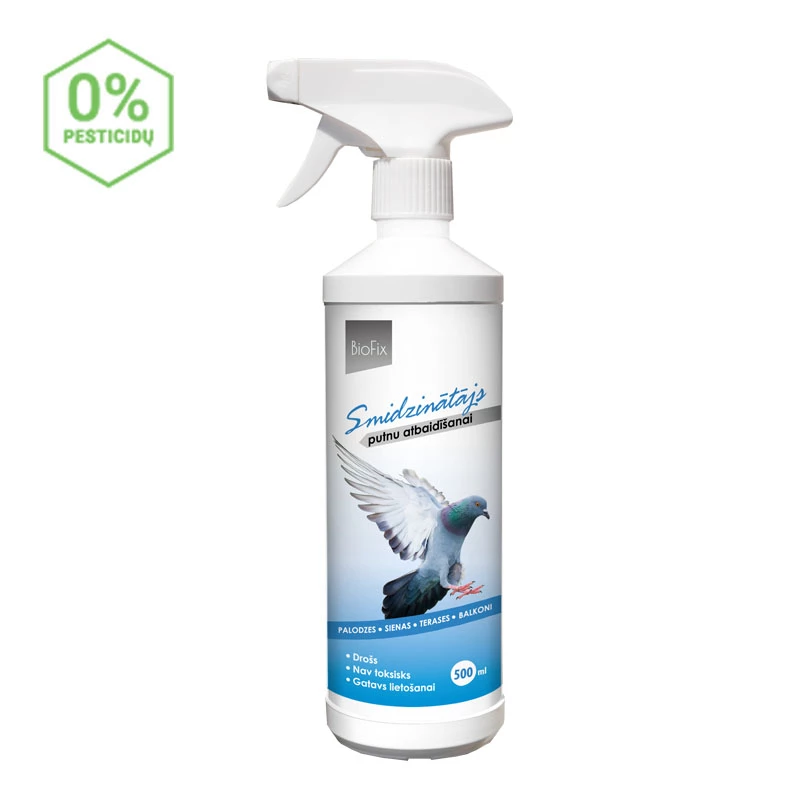 BIOFIX BIRD STOP izsmidzināms līdzeklis aizsardzībai pret putniem, 500 ml