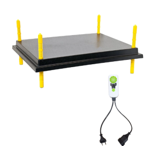 Apsildes plāksne cāļiem 45x65cm + temp. regulētājs (60–70 cāļiem)